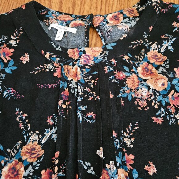 MAURICES XL Long Sleeve Shirt NWOT floral blouse popover - Picture 3 of 7